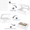 White Large Gift Box with Window – 13.5"x9"x4.3" – Bridesmaid Box, Birthday & Luxury Gift Box with Magnetic Closure, Ribbon & Card